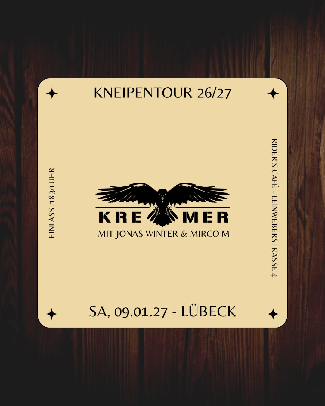 Tickets Lübeck - Kneipentour Kremer